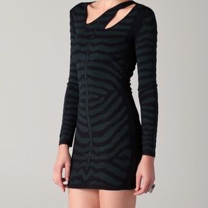 Kimberly Ovitz xs asymmetrical neck dress.